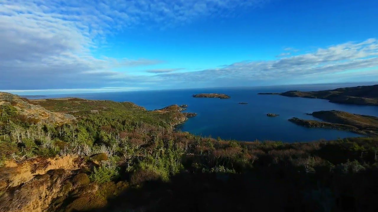 Flying Around The Hills Near Goose Cove - Northern Peninsula Newfoundland - Avata 2 Drone Flight -4K