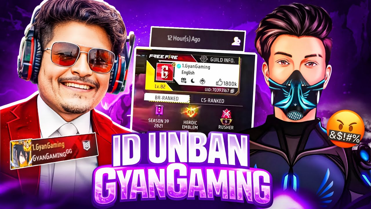 GYANGAMING ID UNBAN REALITY EXPOSED😱 || @Skylord69  @GyanGaming 