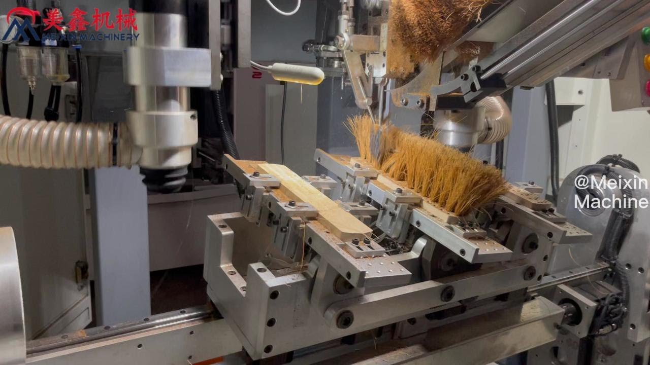 New Launch Meixin Coco And Palmyrah Brush Making Machine