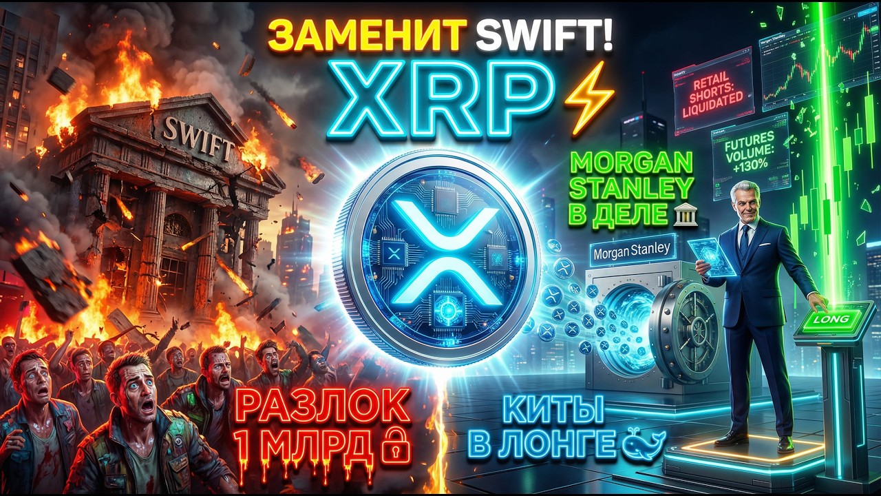 🚨Ripple продаёт 1 млрд XRP каждый месяц💸 но  при этом Morgan Stanley🏦говорит: XRP заменит SWIFT⚡