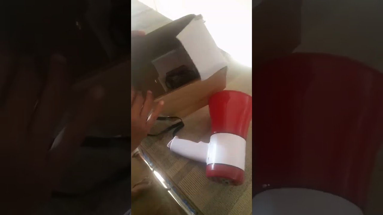 Handheld megaphone unboxing