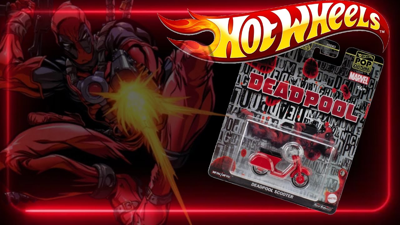 💀 Deadpool Hot Wheels Premium Pop Culture 🚀 Unboxing Completo y Review en Español