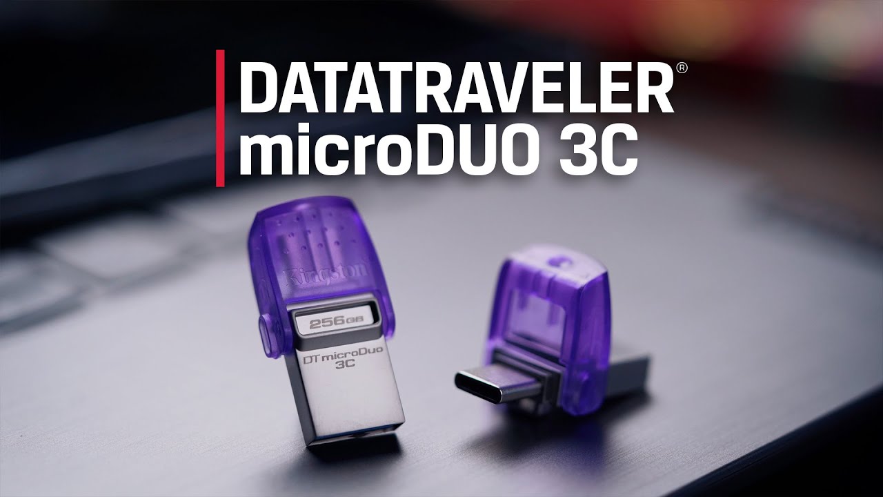 Szybka pamięć flash USB typu C&reg; i typu A &mdash; DataTraveler&reg; microDuo&trade; 3C &mdash; Kingston Technology