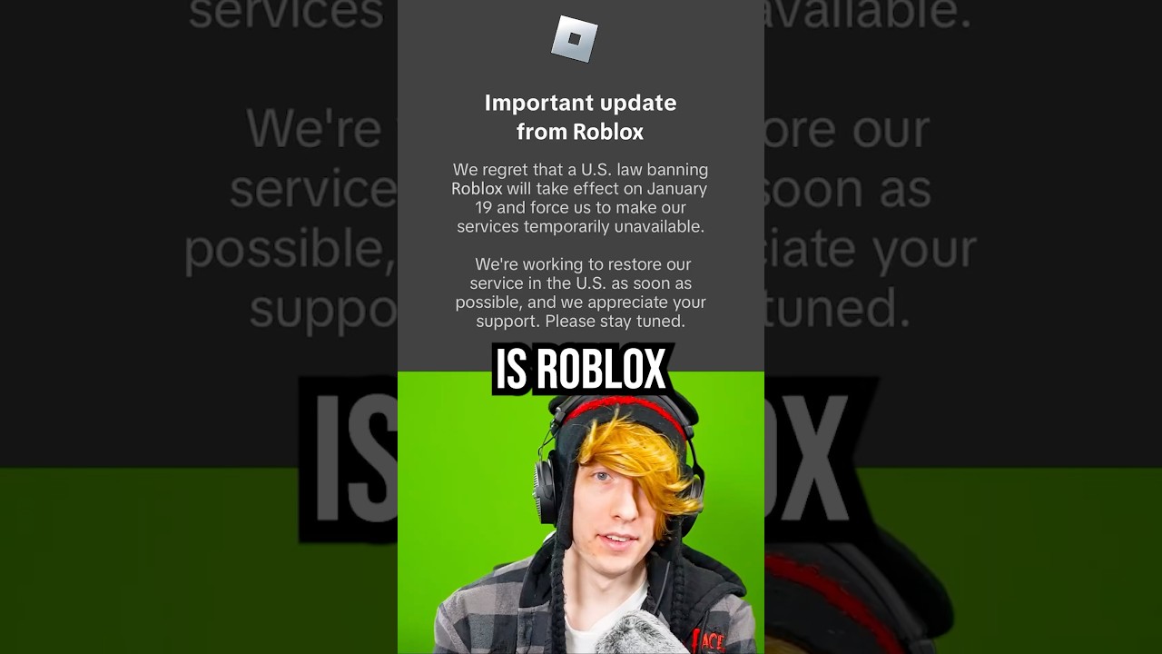 ROBLOX IS GETTING BANNED??? 🤔😭