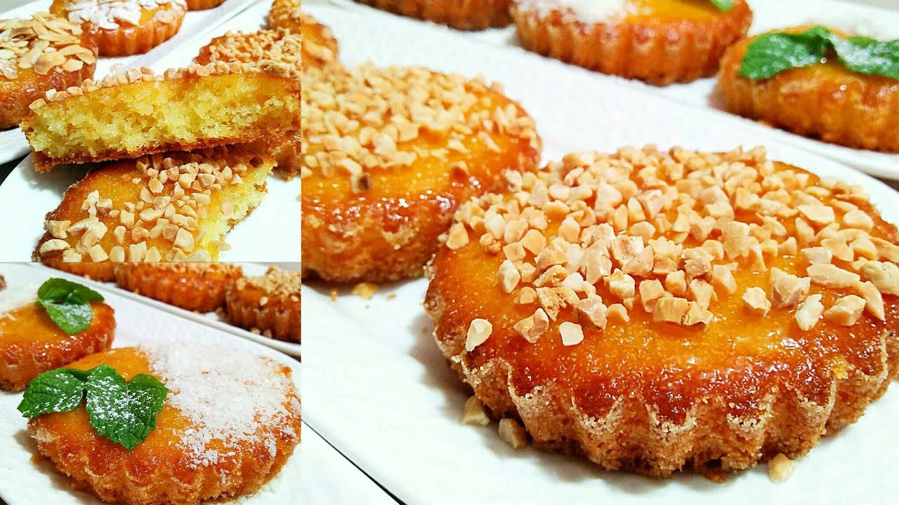 حريشات او بسبوسة بنكهة البرتقال فدقائق!! مسقين معلكين تيهبلووو😍 الى ذاقهم عندك يطلب المقادير😆