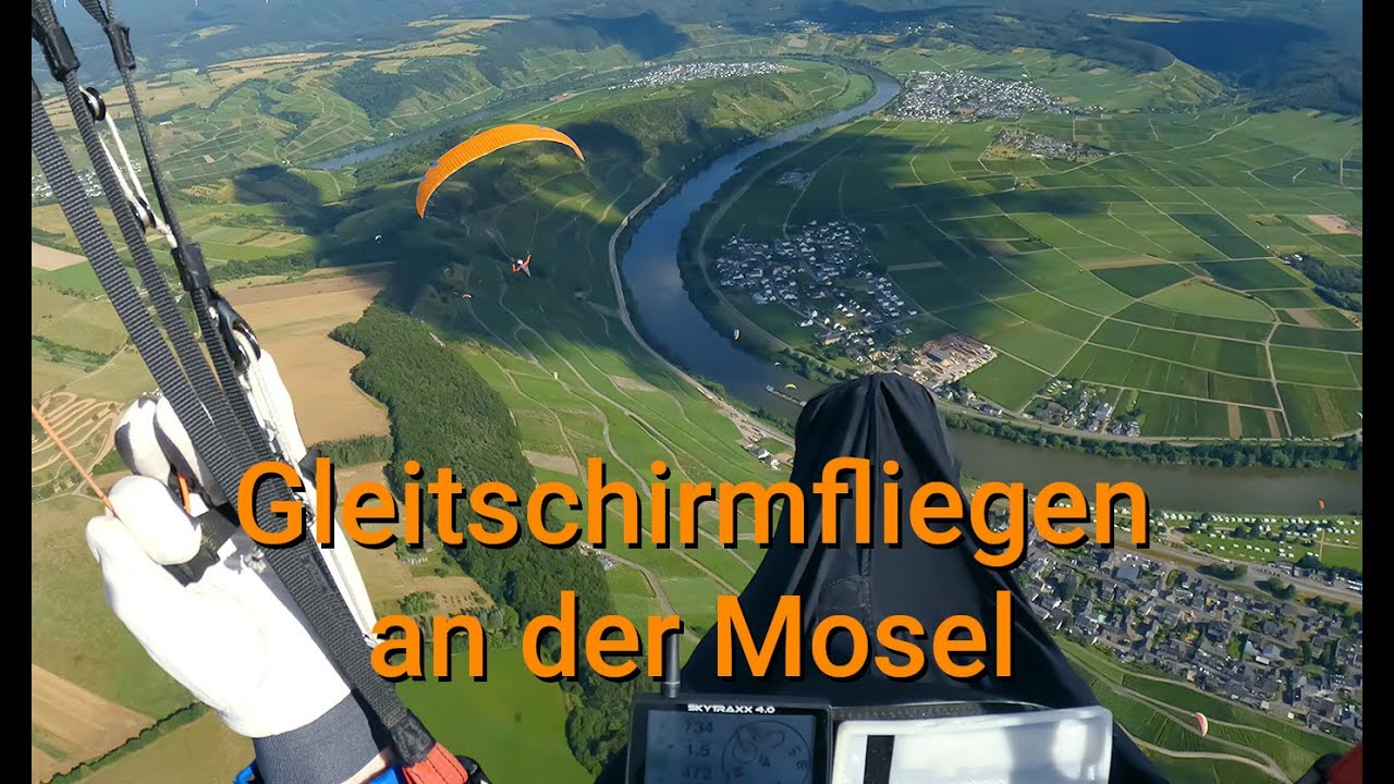 Gleitschirmfliegen an der Mosel # Klüsserath