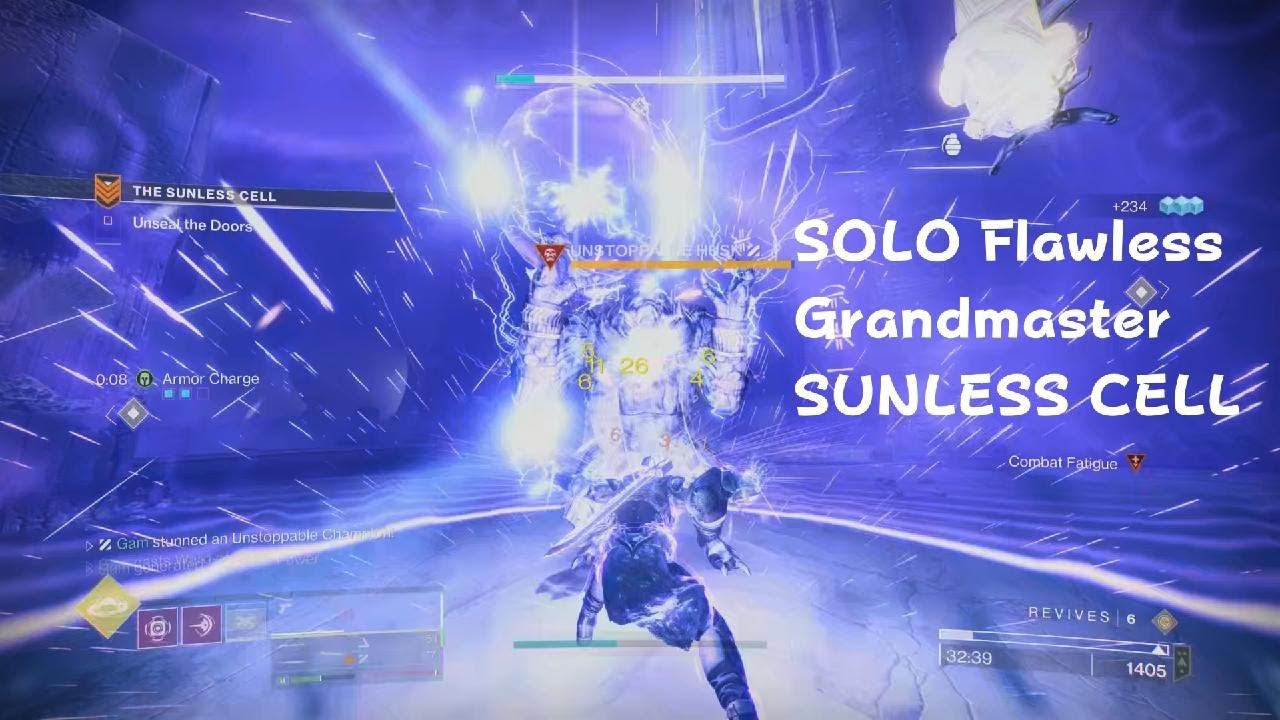 Solo Flawless GM ALERT SUNLESS CELL on Void Titan