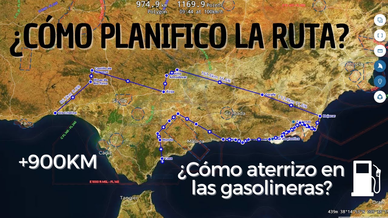 Así planifico el cruce de Andalucía, más de 900 km ⛽️