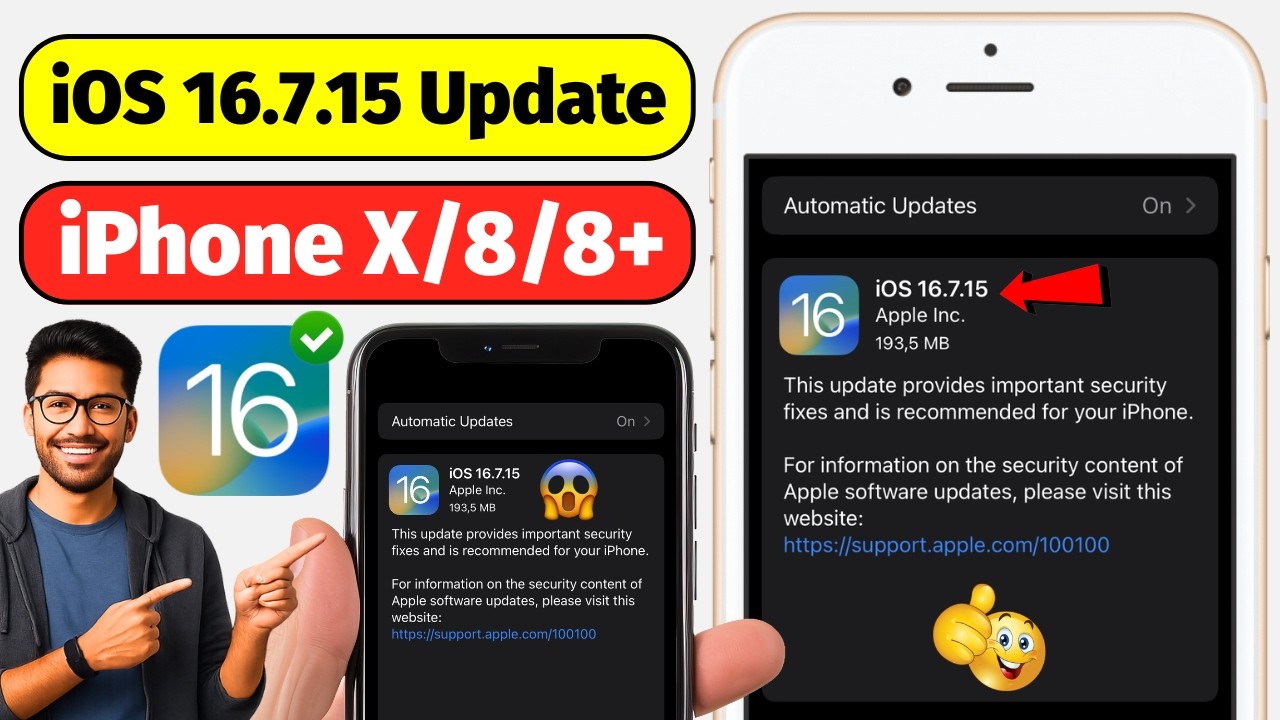 iOS 16.7.15 Update Review | iOS 16.7.15 Update Released For iPhone X/8/8+ | iOS 16.7.15 What's New