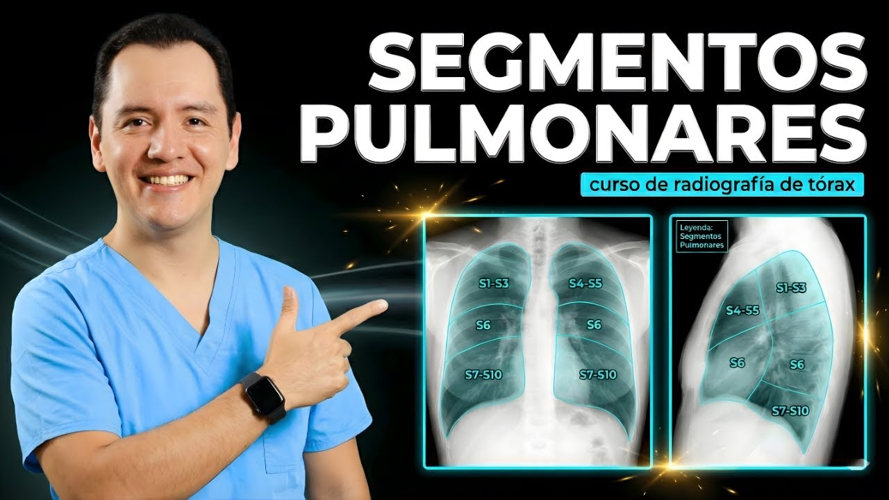 RADIOGRAFÍA de TÓRAX 🩻 | SEGMENTOS PULMONARES 🫁: cómo identificarlos | Curso para Estudiantes 🎓
