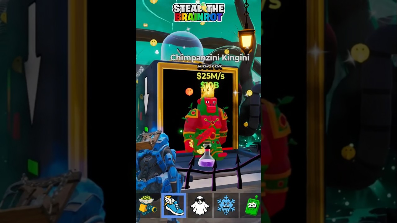 Шимпанзе Kingini FN Brainrot Machine! #fortnite #stealthebrainrot #brainrot #brainrotmachine