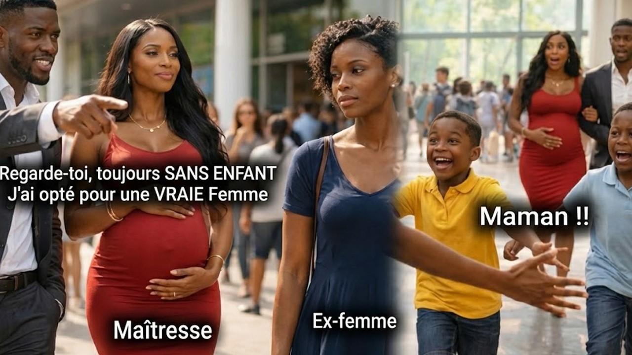 IL MONTRE SA MAÎTRESSE ENCEINTE À SON EX-FEMME, PUIS DEUX GARÇONS COURENT L'APPELER MAMAN !!