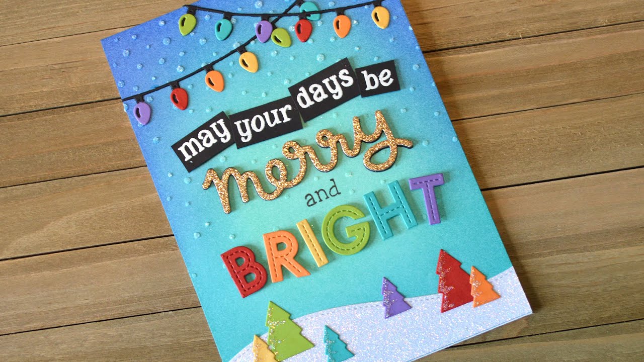 A colorful holiday card