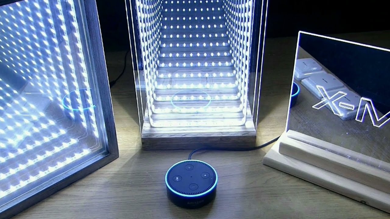 Infinity Mirrors with  Amazon Alexa Echo Dot Smarthome Voice Control