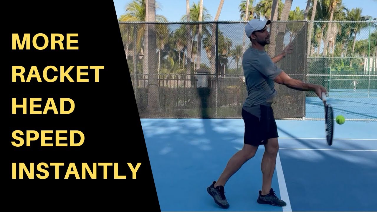 FOREHAND racket head speed & power HACK