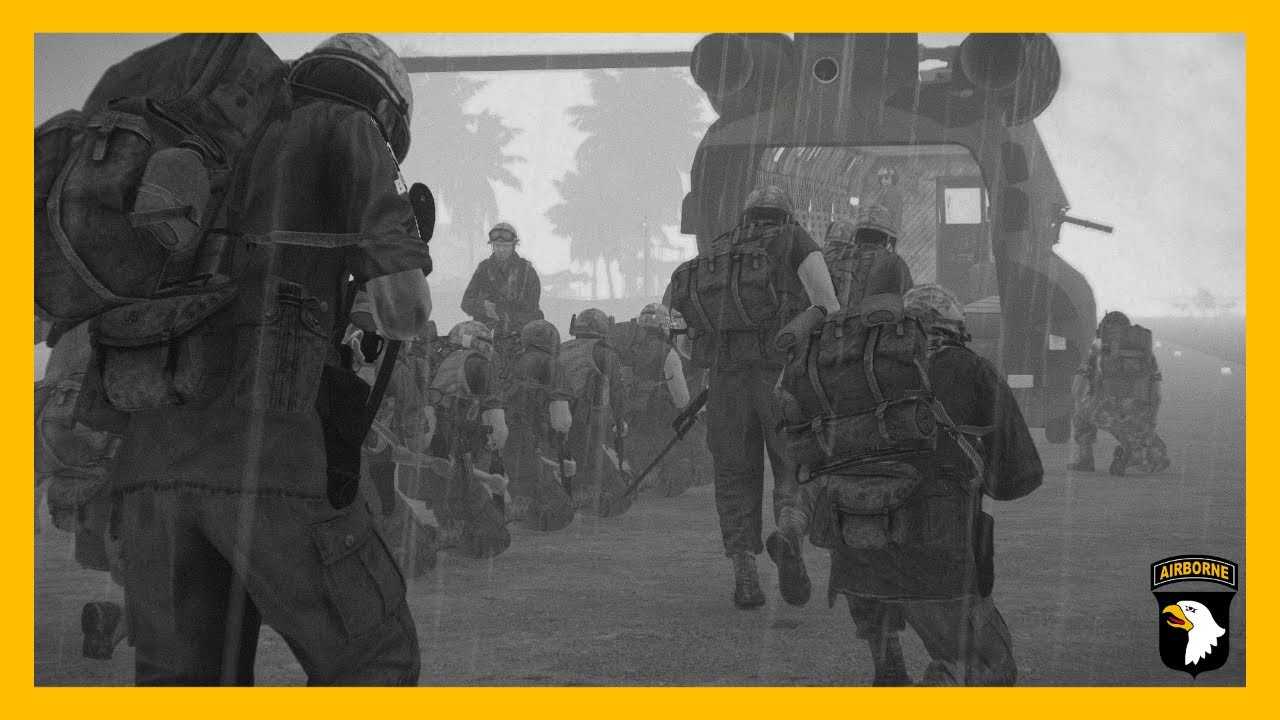 ArmA 3 Vietnam OP | Chinook formation flight | Monsoon season