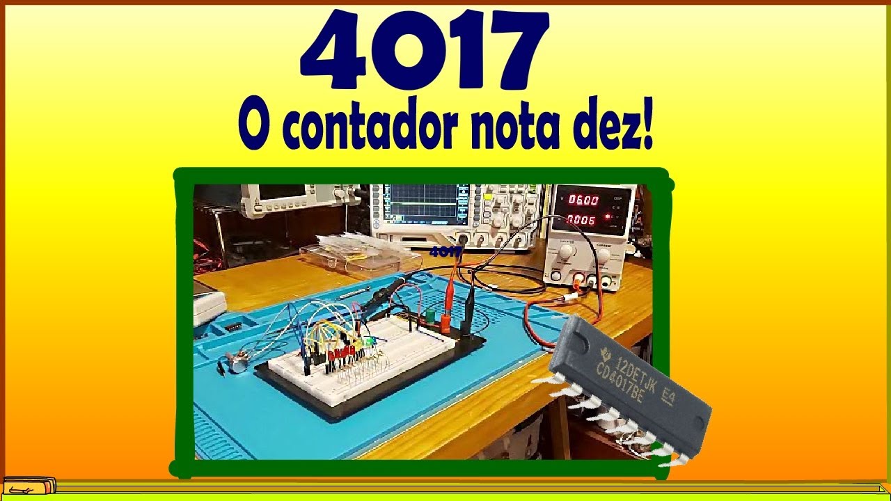 Monte voc&ecirc; mesmo uma D&eacute;cada contadora com o 4017