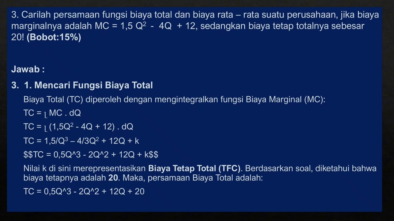 UAS MATEMATIKA EKONOMI DAN BISNIS#MOHAMMAD FARREL PUTRA ROBIANTO#250201010199