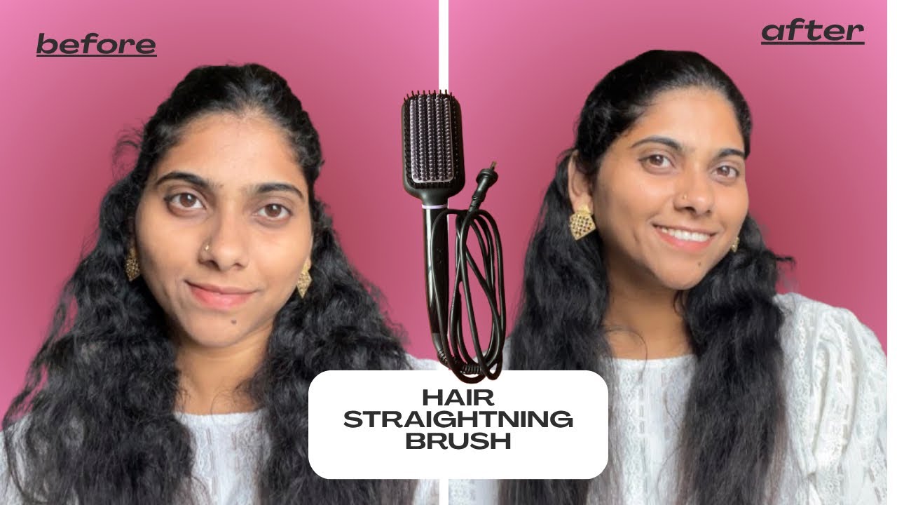 Philips Hair Straightening Brush Full Demo & Tips | Malayalam Review| Real Test on Frizzy Hair!