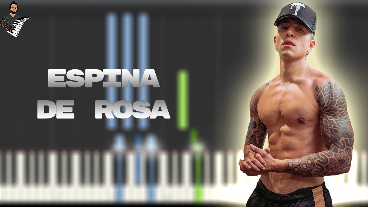 Andy Rivera - Espina de Rosa ft. Dalmata | Instrumental Piano Tutorial / Partitura / Karaoke / MIDI