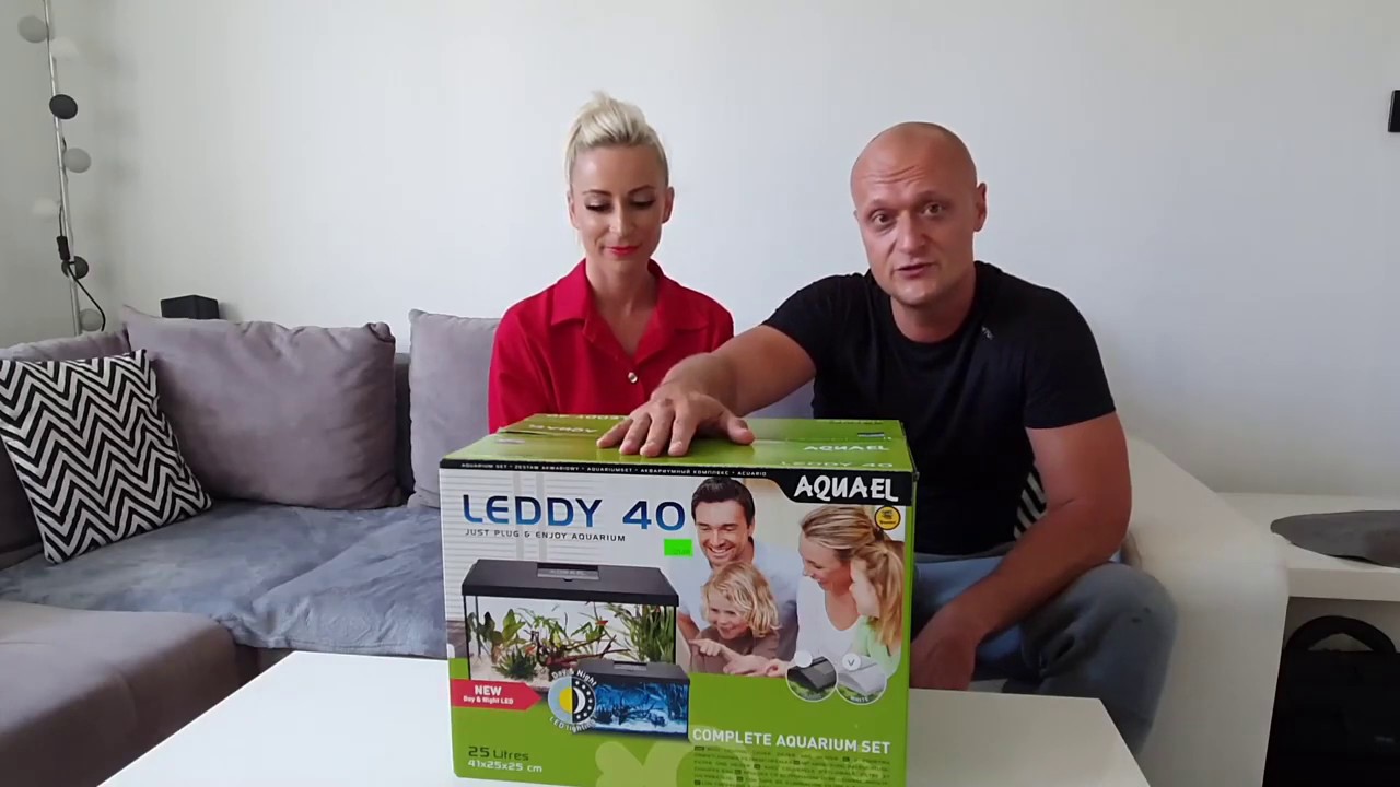 Unboxing Aquael Zestaw Akwariowy LEDDY DAY&NIGHT 40 biały PAP 25L
