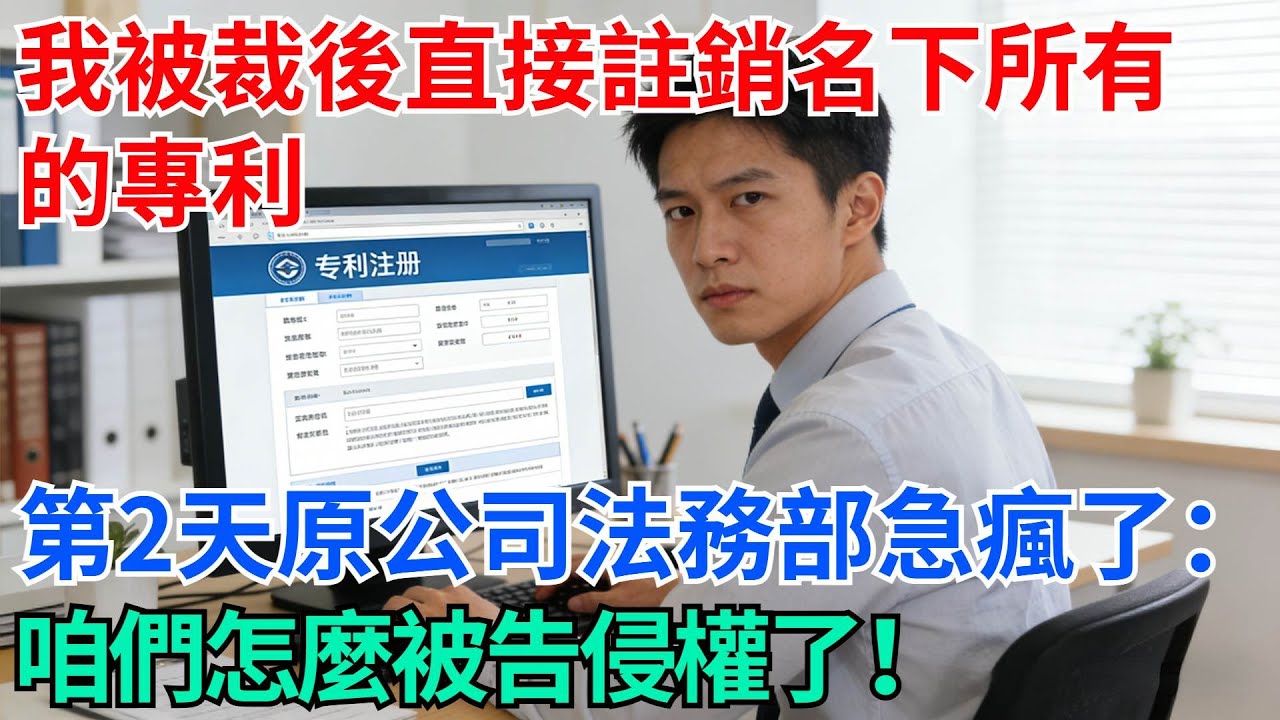 我被裁後沒有猶豫，直接註銷了名下所有的專利，第2天，原公司法務部急瘋了：咱們怎麼被告侵權了！【奇趣天下】#職場逆襲#職場智慧#爽文職場#工作日常#完結爽文