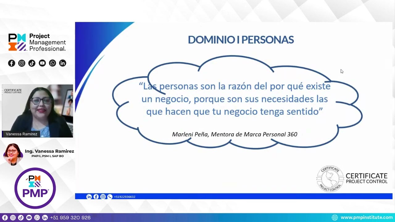 Masterclasas - Dominio de Personas PMP