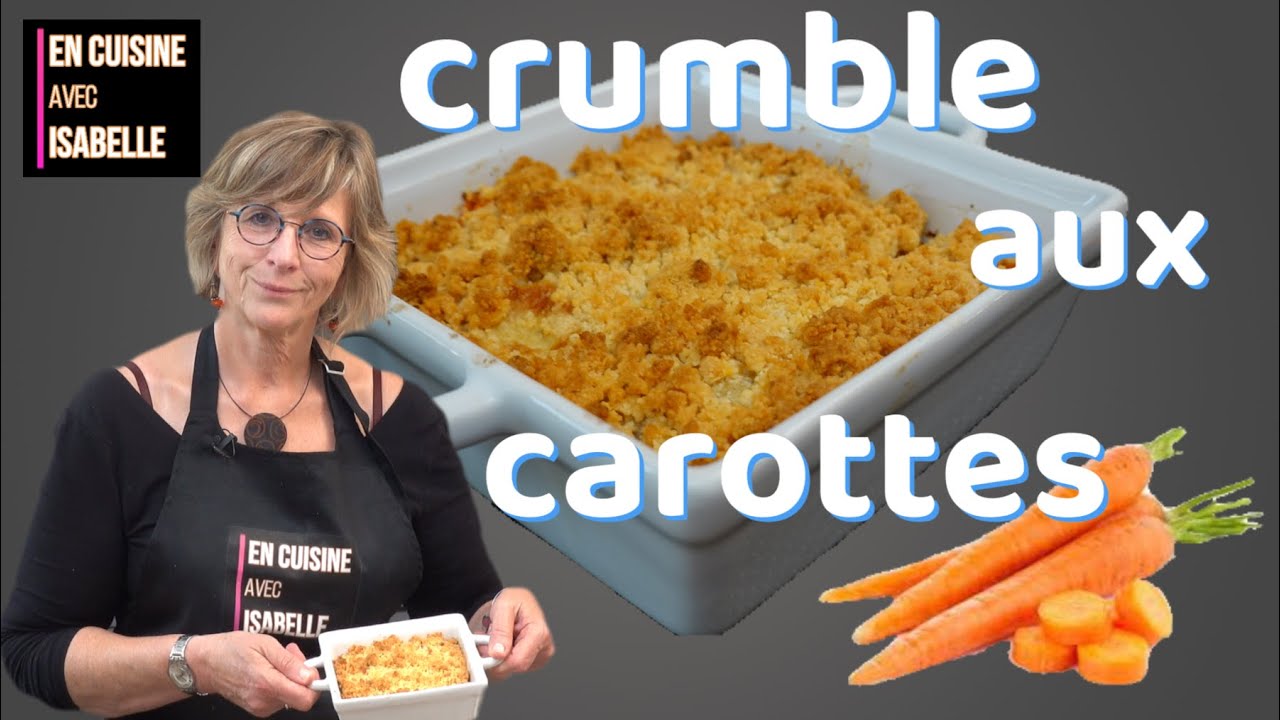 Crumble aux carottes et au parmesan
