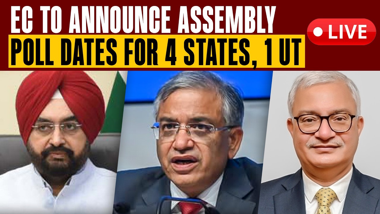 🔴LIVE | Election Commission to announce poll dates for four States and 1 UT |