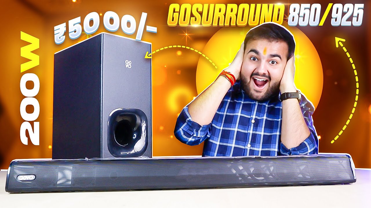 *BASS LOADED*  💀 200W Soundbar at Rs 5000/- GOVO GoSurround 850/925