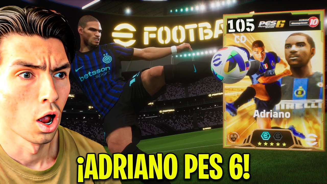 ME SALE ADRIANO de 105 ESPECIAL PES 6 en EFOOTBALL!! ¿La MEJOR CARTA?