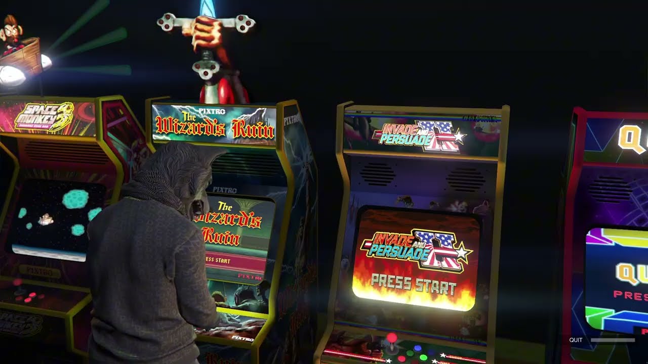 GTA V Online: Playing The Arcade Games At My Arcade In My Game