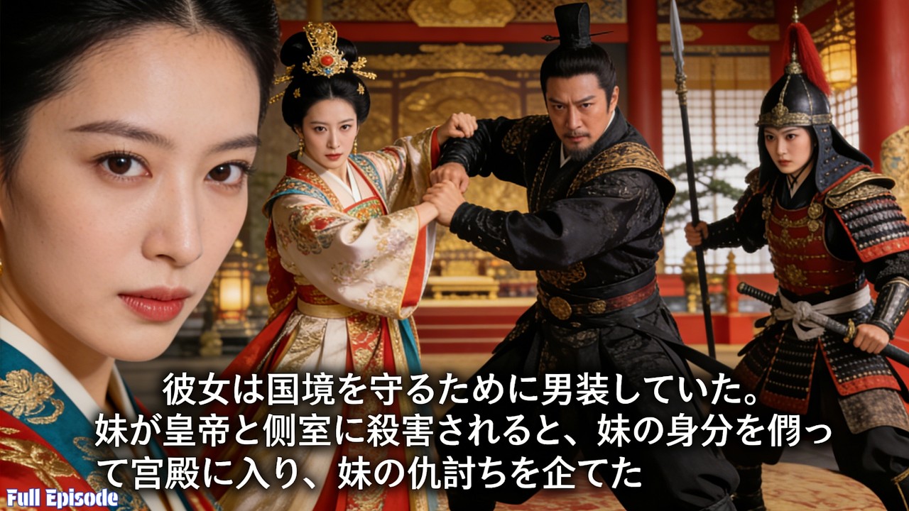 彼女は国境を守るために男装していた。妹が皇帝と側室に殺害されると、妹の身分を偽って宮殿に入り、妹の仇討ちを企てた。