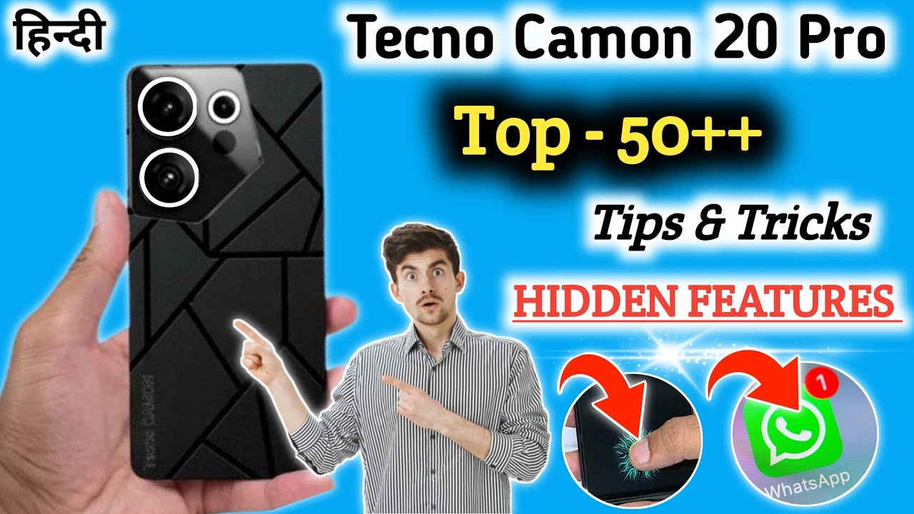 Tecno camon 20 pro Tips And Tricks | Top 50++ Hidden Features | Tecno camon 20 pro