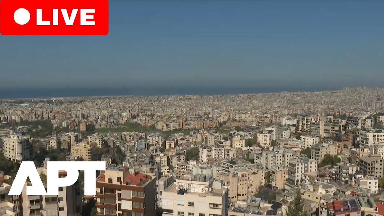 LIVE | View Overlooking Beirut Southern Suburbs Skyline From Baabda, Lebanon | APT