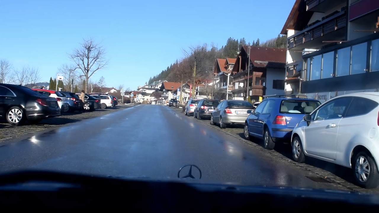 Rundfahrt durch Hopfen am See (Allgäu) März 2018 // Drive through Hopfen (Bavarian Alps)