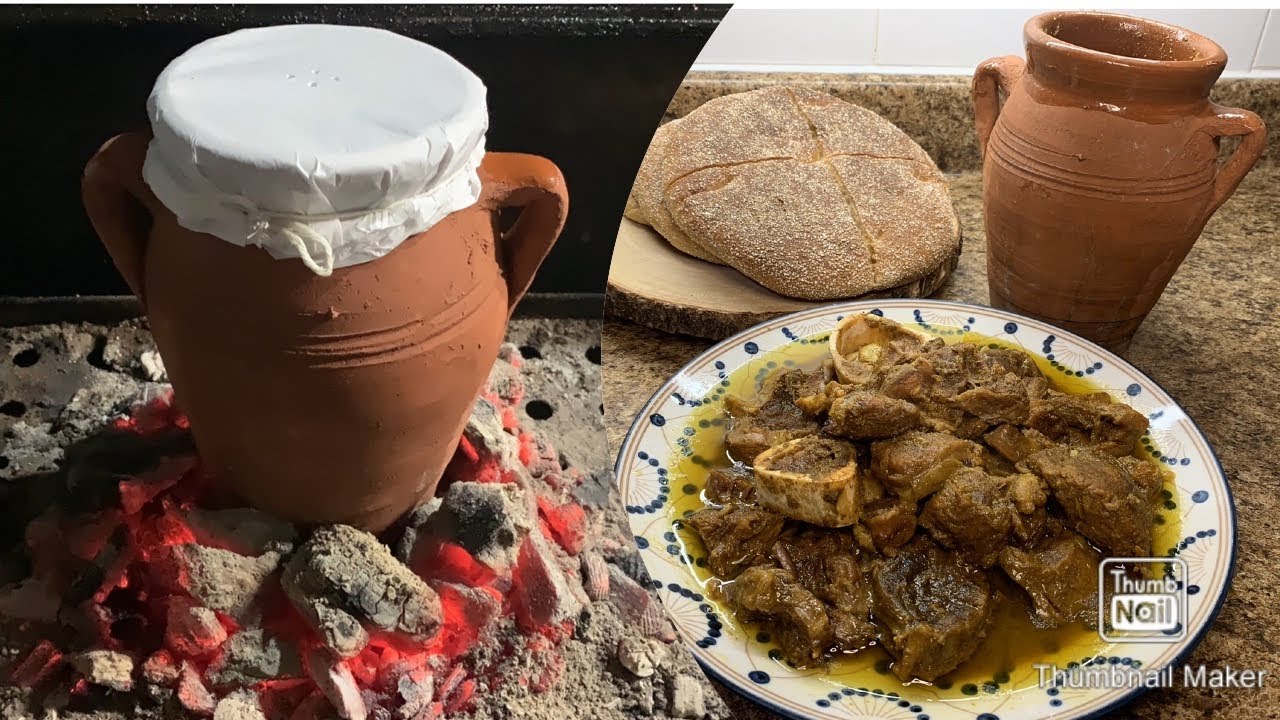 الطنجية المراكشية على الفحم في البيت how to make Moroccan tanjia