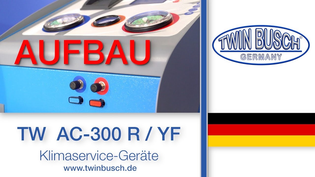 Aufbau der Klimaservice-Geräte TW AC-300 R und TW AC-300 YF von TWIN BUSCH®