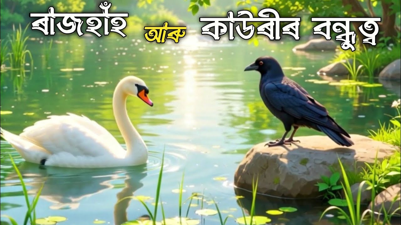 ৰাজহাঁহ আৰু কাউৰীৰ বন্ধুত্ব | Rajhans and Crow Friendship | Assamese Moral Story | Hari Darshan 
