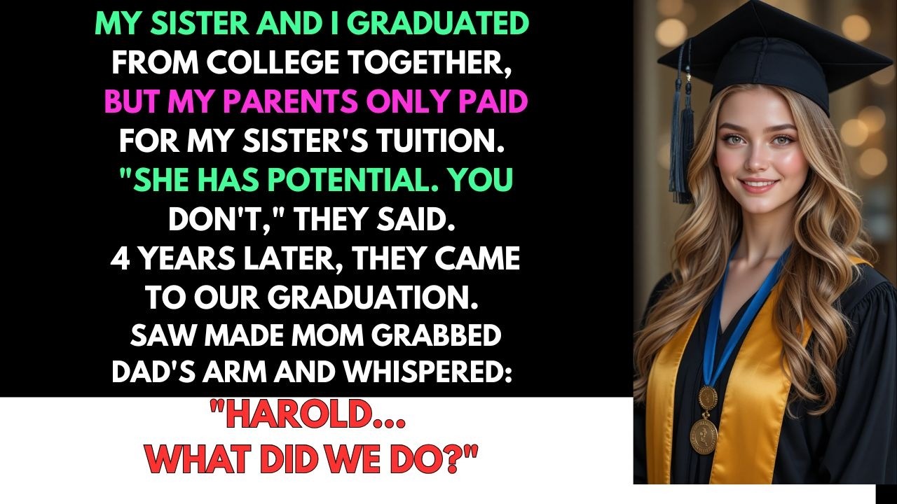 My Parents Paid For My Sister’s College But Not Mine—Untill The Dean Called My Name As Valedictorian