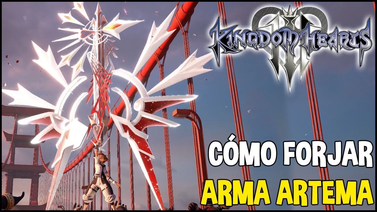 Kingdom Hearts 3 - Cómo forjar el ARMA ARTEMA (Trofeo/Logro 