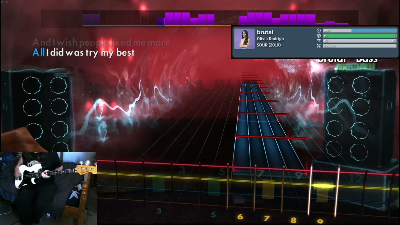 brutal by Olivia Rodrigo - Rocksmith 2014 Bass Cover