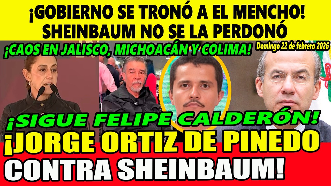 ¡Felipe Calderón! Se lo acaban de tronar en Jalisco ¡Ortiz de Pinedo contra Sheinbaum