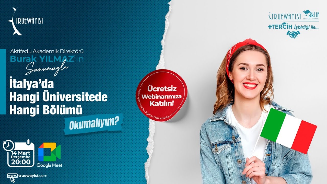 İtalya'da Üniversite Eğitimi WEBİNAR