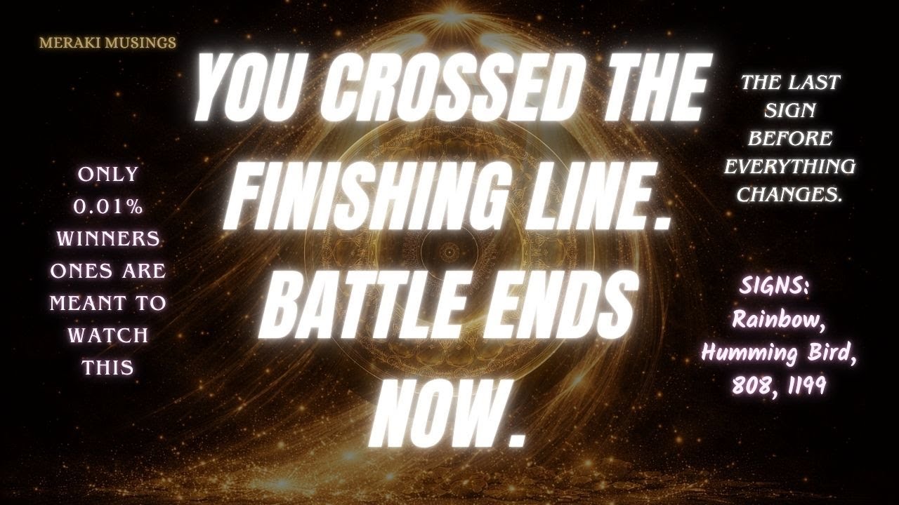 YOU'VE CROSSED IT ✯ Your Angels Have a message for you 𖤓 THE LAST SIGN BEFORE IT CHANGES