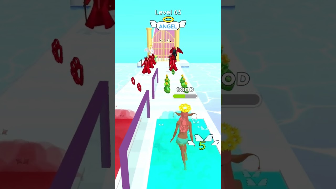 choose Angel or Devil Destiny Run 3D level 63 