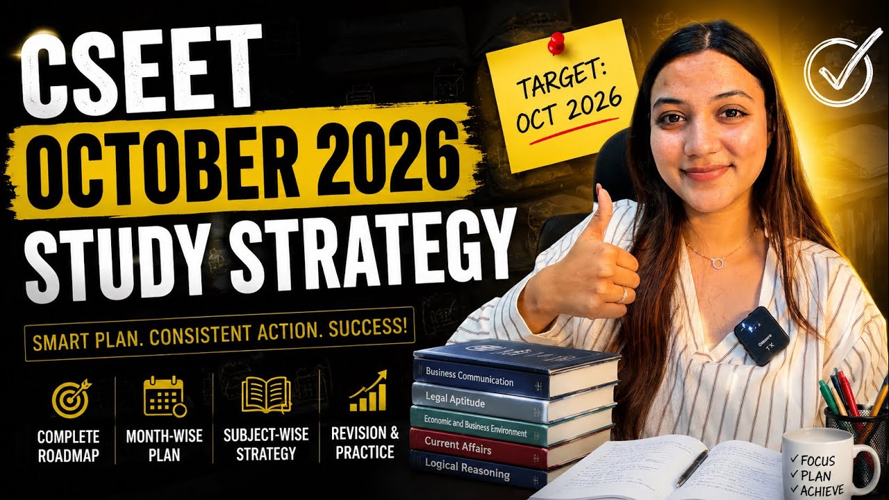 CSEET October Study Strategy | Study routine | Neha Patel