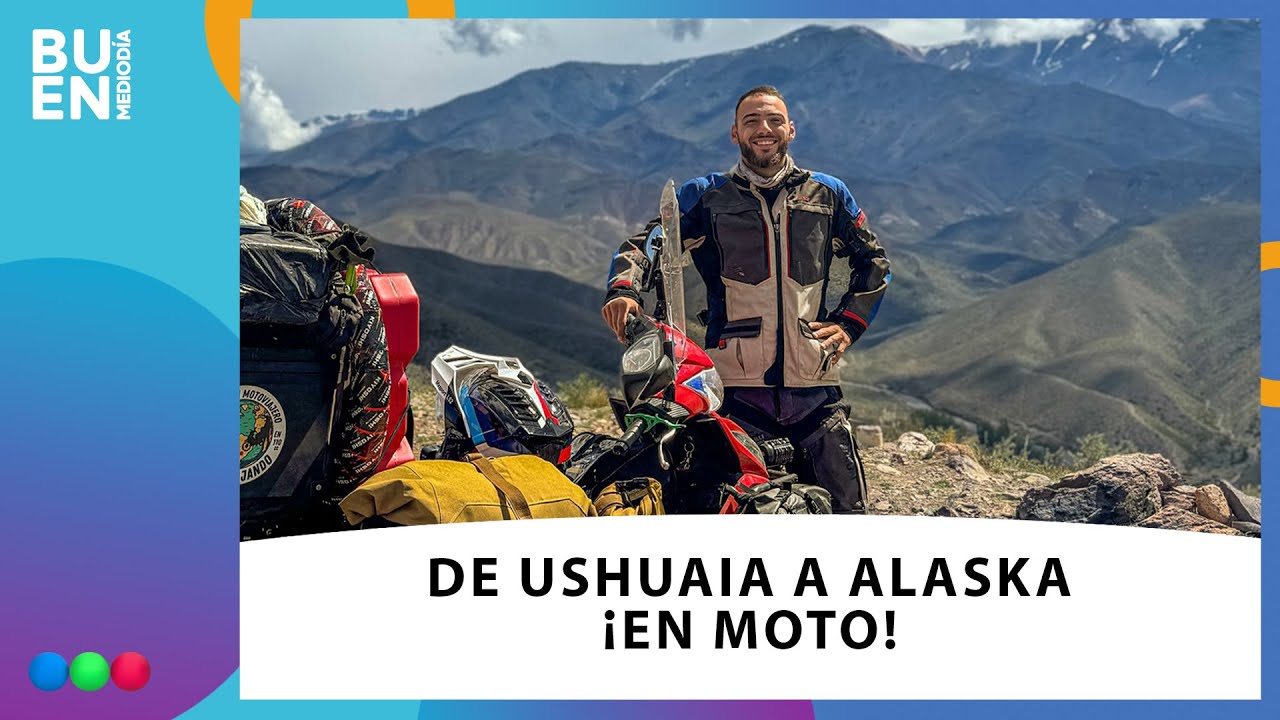 Un  cordobés de 24 años viaja de Ushuaia a Alaska