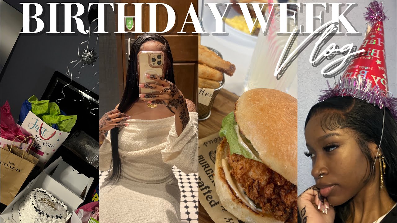 BIRTHDAY WEEK VLOG ☆  | maintenance , celebrating , activities + more !