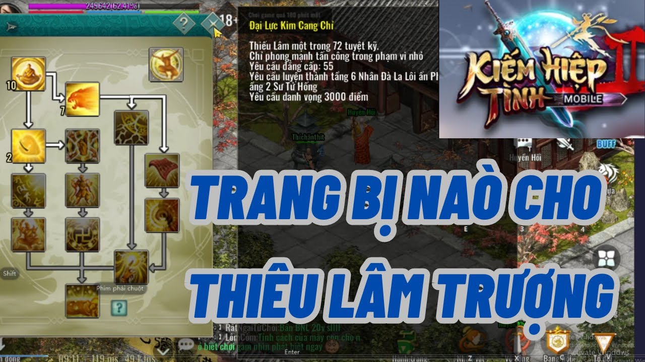 Tiêu Điểm Phái Thiếu Lâm Trượng Và Lên Trang Bị Víp Võ Lâm 2 Mobile Kiếm Hiệp Tình Khánh Phò Mã